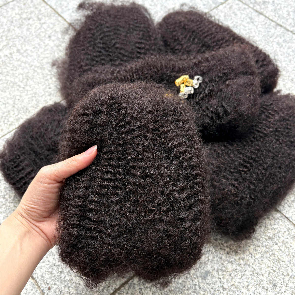 10-16Inch Natural 4C Afro Kinky Curly Bulk Human Hair Extensions No Weft Brazilian Remy Bulk for Locs Braiding Hair