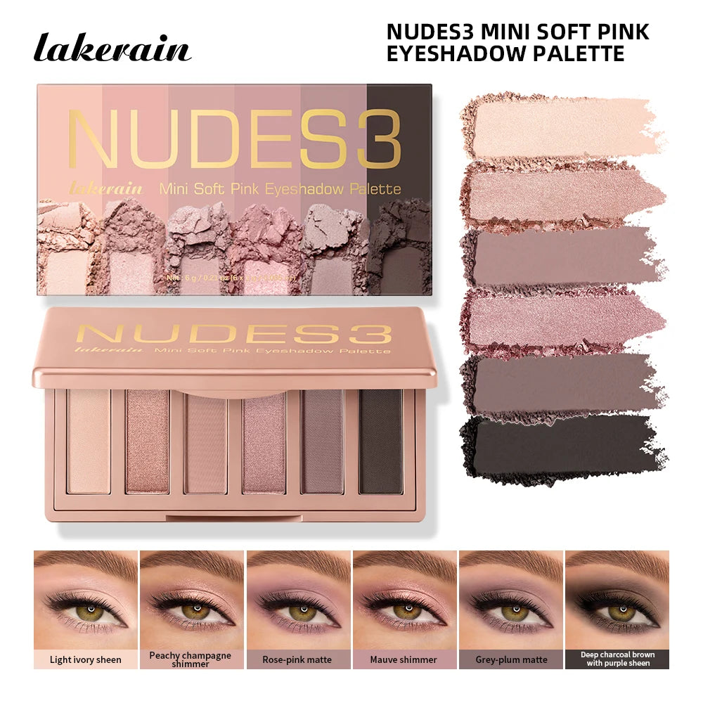 Eyeshadow Palette Long-Lasting Eye Makeup Rich Pigment Neutral Shades Blendable Color Matte Nudes Eyeshadow Palette Woman Makeup