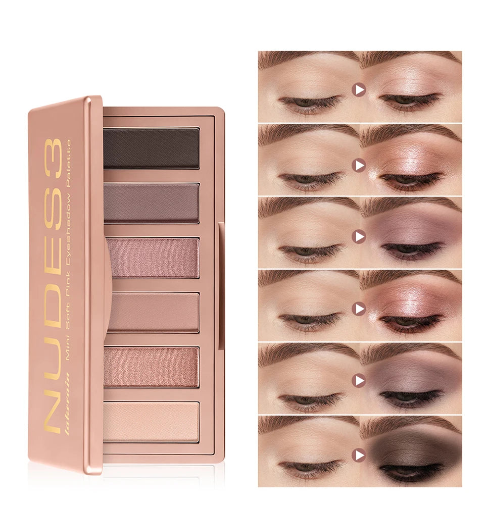 Eyeshadow Palette Long-Lasting Eye Makeup Rich Pigment Neutral Shades Blendable Color Matte Nudes Eyeshadow Palette Woman Makeup