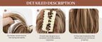 SARLA Synthetic Diy Claw Clip In Ponytail Extension Hairpiece Hair Bun Fake Blonde Hair False Pigtail for Women