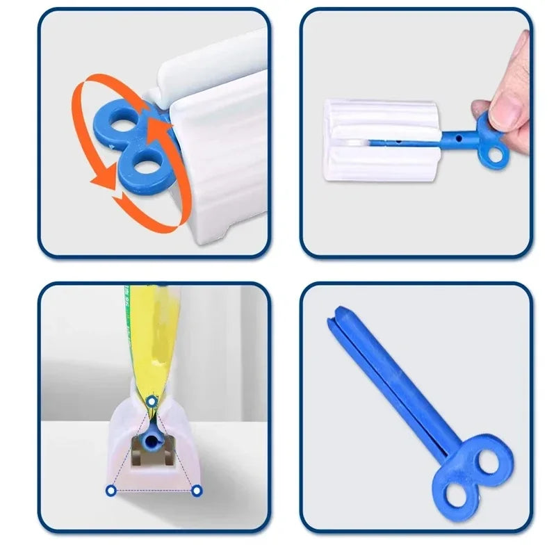 1/2/3/5pcs Plastic Dispenser Bathroom Accessories Multifunction Tube Squeezer Manual Squeezer Toothpaste Easy Portable