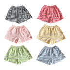 Stylish Korean 2026 New Toddler Plaid Baby Girls' Summer Shorts Breathable Comfortable Cool Boys Summer Beach Shorts