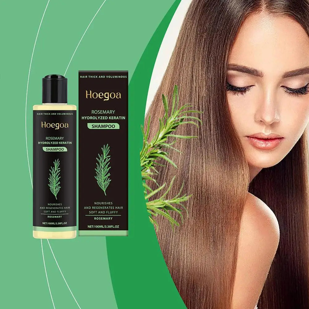 Natural Rosemary Hair Shampoo 100ML Reduce Hair Loss Clean Dandruff Nourish Moisturize Scalp Hair Care Product