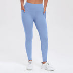 Women Yoga Pants with Pockets Butt Lifting Tummy Control Sports Leggings High Waist Fitness Tights Gym Clothing Sportswer