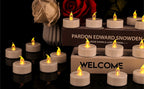 12/24Pack Battery Tea Lights LED Realistic Flameless Flickering Warm Yellow Candle Holiday Gift for Party Wedding Home Decor