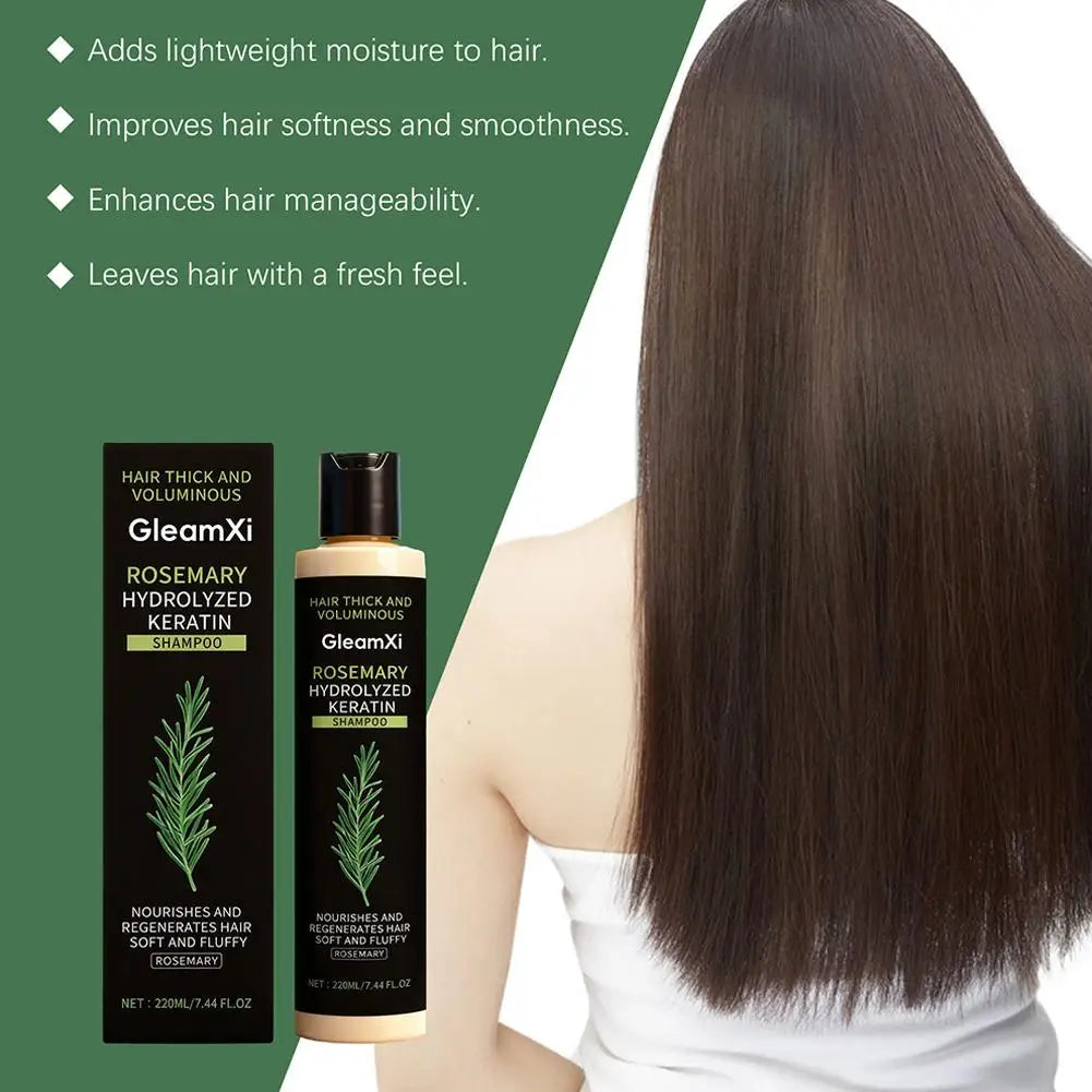 Rosemary Hair Growth Shampoo Organic Rosemary Oil for Hair Growth, Natural Anti Loss Thickening Shampoo for Thinning Hair