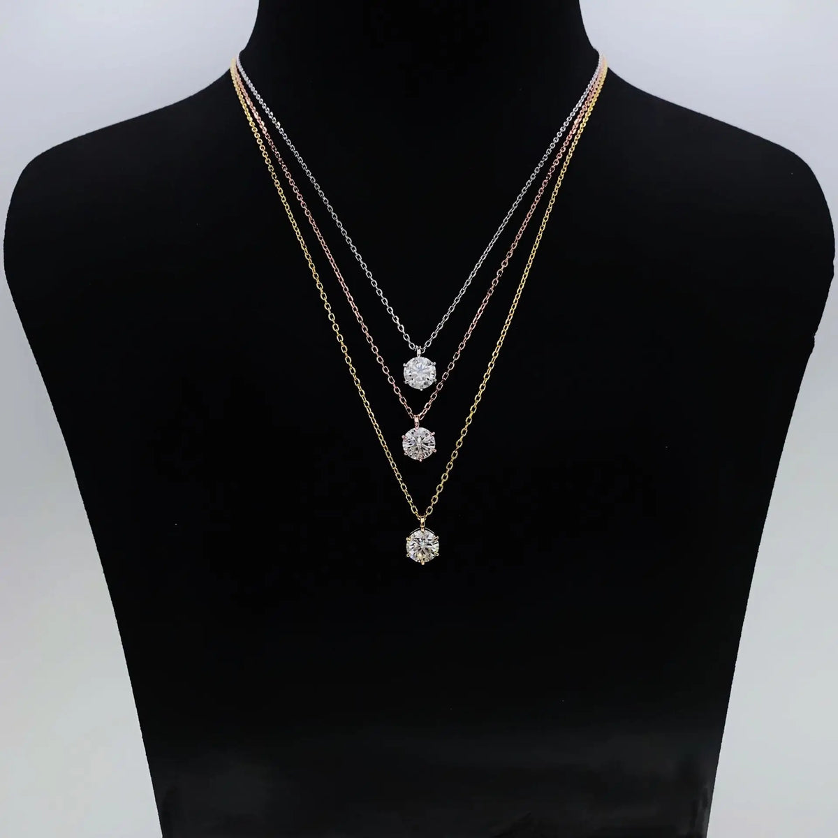 PureMax 1ct 2ct 3ct D Color VVS1 Moissanite Diamond Top Quality 18K Gold Plated Pendant Necklace Fine Jewelry Gifts Wholesale