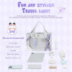 Y2K Trendy Star Ita Bag Lolita Girl Transparent Pocket Fashion Crossbody Bag Women's DIY Display Shoulder Bag Cute Purse Handbag