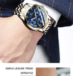 BINBOND 2pcs Couple Watches Fashion Top Brand Men Ladies for Quartz Watch Lover Waterproof Stainless Steel Watch Valentine Gift