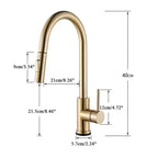 Pull Out Intelligent Touch Kitchen Sink Faucet With Hot And Cold Mixing Sink Faucet That Can Rotate 360 Degrees