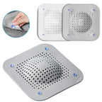 Shower Hair Catcher, Kitchen Sink Drain Protector, Silicone Drain Cover with Suction Cup, Strainers for Bathroom, Bathtub, Basin