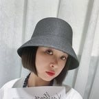 Women Straw Sun Hat Foldable Packable Wide Brim Summer Hat Flat Beach Hat Ladies Crochet Bucket Hat packable sun hat