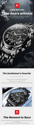 OLEVS Brand Watch Trendy Personalized Fashion Waterproof Luminous Quartz Men's Watch 2892