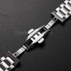 Stainless Steel Band 12mm 14mm 16mm 18mm 20mm 21mm22mm24mm for Seiko for Tissot Watch Strap Metal Replace Men Business WristBelt