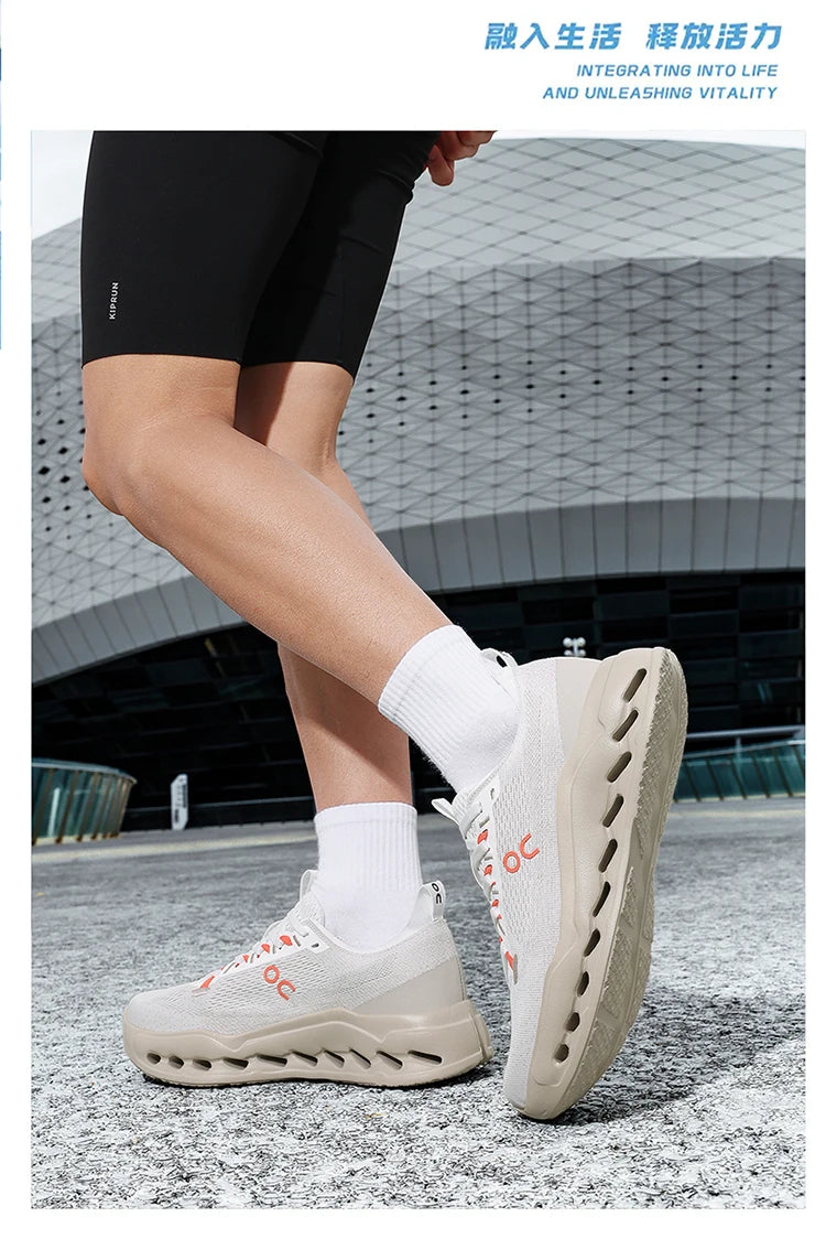 Men High Performance Running Shoes Light Cushion Marathon Ready Eco Breathable Mesh Non Slip Daily Outdoor Walking Sneakers