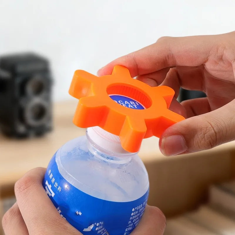 Rotating Bottle Opener Multi-function Bottle Cap Opener Easy Open Home Creative Bottle Opener for Elderly Seniors Weak Hands