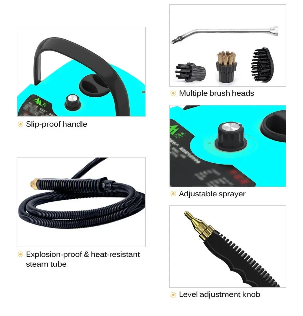 Car Cleaning Tools Car Jet Washer Gun Hand-held Car Steam Cleaner for Home Air Conditioning Kitchen Hood Auto Engine Compartment