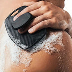 Oval Shaped Silicone Shower Brush for Gentle Exfoliation, Easy To Clean & Rinse