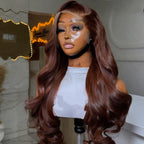 Body Wave Soft Hair 99J Red Burgundy 613 Blonde Ginger Brown Color 13X4X1 HD Lace Frontal Wig Prepucked Glueless Wig Daily Party