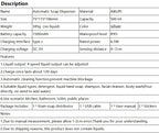 Automatic Dishwashing Machine Sensor Intelligent Hand Washing Machine Kitchen Hand Sanitizer Soap Dispenser