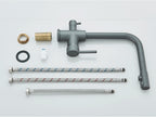 Chrome Purified Water Kitchen Faucet Pure Water Filter Deck Mounted Faucet Crane Dual Handles Hot Cold Water Mixer Taps