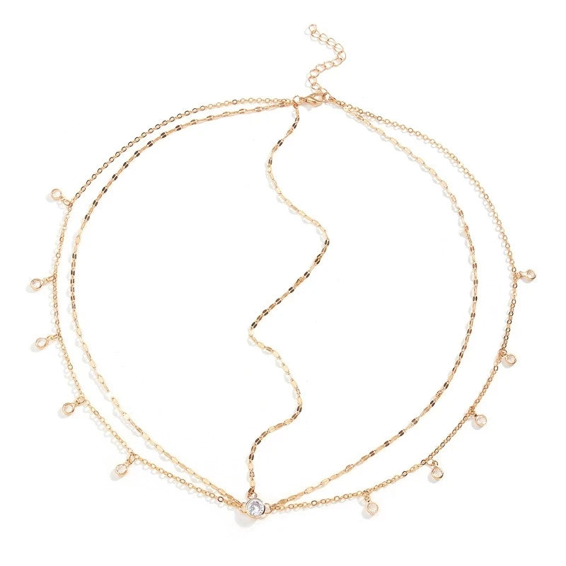Fashion Boho Crystal Head Chain Wedding Hair Accessories Elegant Headpiece Bling Bridal Forehead Chain for Women Girls