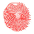 Soft Silicone Body Scrubber Bath Brush With Ergonomic Handle Portable Shower Massage Cleaning Exfoliating Home Tool