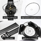 OLEVS 5869 Original Brand Fashion Men's Watch Simplicity Dial Trendy Quartz Watch Waterproof Date Milanese Mesh Belt  Wristwatch