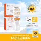Disaar Facial Sunscreen Cream SPF 90 Body Protector Solar Lotion Original Facial Body Moisturizing UV Protection Sun Sunblock