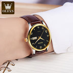 OLEVS 5568 Original Classic Man Watch Calendar Waterproof Steel Strap Luminous  Business Dress Men's Quartz Wristwatches