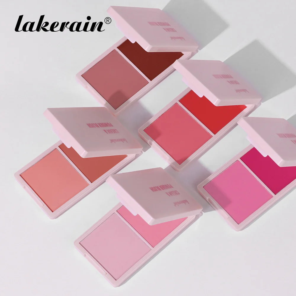 Matte Cream/powder Blush 2-in-1 Natural Moisturizing Waterproof Longlasting Shimmer Cheeks Rouge Highly Pigment Makeup Cosmetics