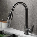 Kitchen Faucet Pull Out Brushed Nickle Stainless Steel Black Kitchen Mixed Tap Kitchen Sink Tap