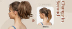 SARLA Synthetic Diy Claw Clip In Ponytail Extension Hairpiece Hair Bun Fake Blonde Hair False Pigtail for Women