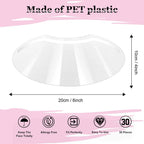 25/50Pcs Disposable Face Shields M Shaped Makeup Shower Visors Clear Barber Masks for Hairspray Hairdressing Tool Salon Supplies