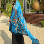 Beach Scarf Women Luxury Designer Tree Print Shawls Travel Long Foulard Female Sun Protection Wraps New YD0861
