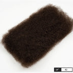 QVR Afro Kinky Bulk Hair No Attachment 50g Afro Curly Bulk 100% Human Hair Unprocessed Virgin Remy Braiding Hair for Dreadlocks