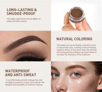 Lakerain Brow Pomade with Dual-Ended Brush Long-Lasting Waterproof Sweatproof Natural Smooth Eyebrow Brow Pencil Makeup