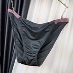 Plus-size Sexy Light Luxury Soft Smooth Underwear That Covers Hips Mid-waisted Triangle Pants Women's Cotton Crotch Breathable