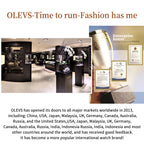 OLEVS 5513 Women's Watches Diamond Dial Dual Calendar Display Stainless steel Ladies Watch