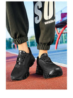 2025Male Cushioning Sneakers NonSlip Casual Sports Shoes Lightweight Men's Walking Running Shoes Hhollow Design Large Size 39-45