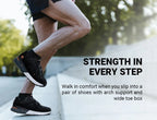 Fittington Extra Wide Walking Shoes For Men Breathable Large Size Non-slip Sport Sneakers For Flat Feet Heel Pain Relief