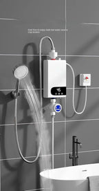 Instant Water Heater 220V5500W Portable Electric Heaters for Bathroom Hot Water Shower and Home Kitchen Heating