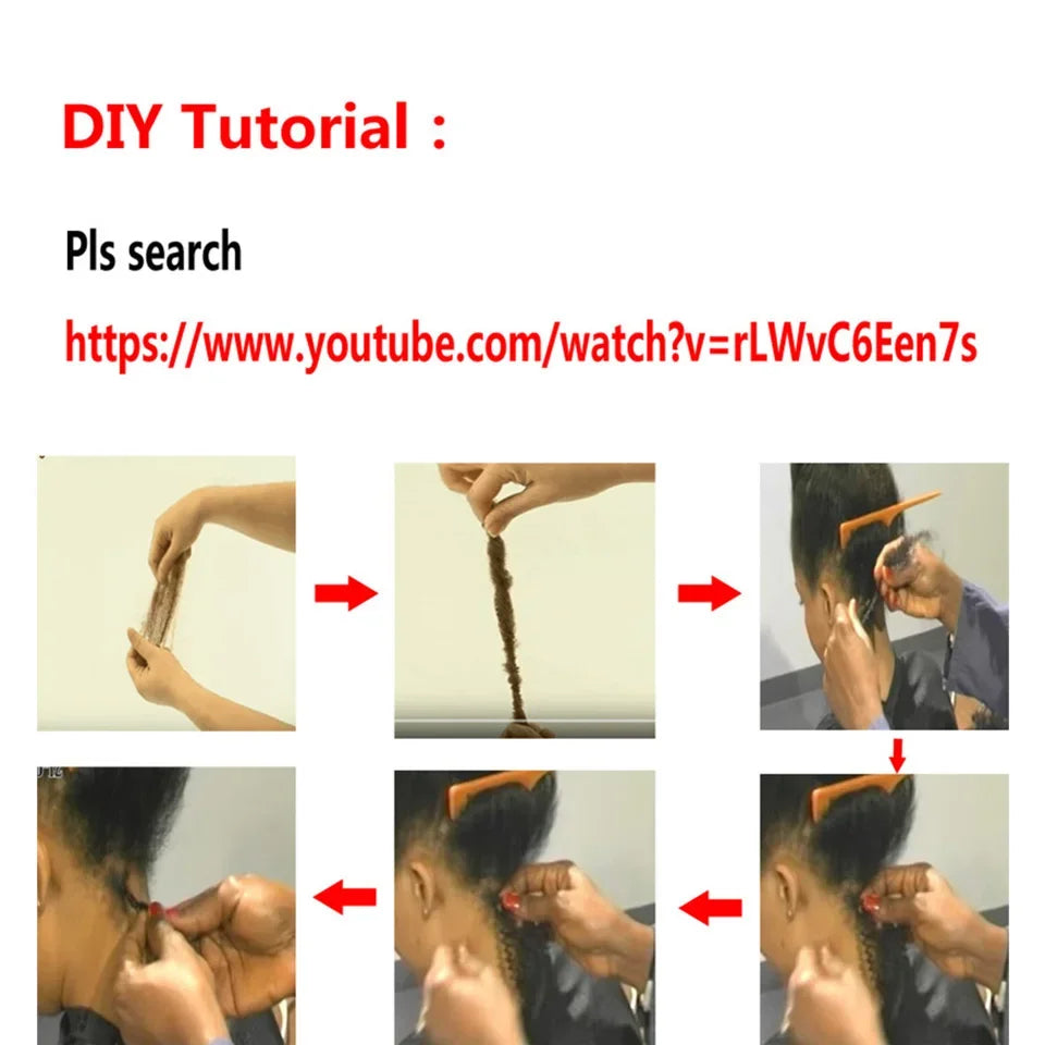 Brazilian QVR Afro Kinky Bulk Human Hair For Braiding Dreadlock Hair 50g/pc Virgin Natural Brown Remy Human Hair Debut Extension