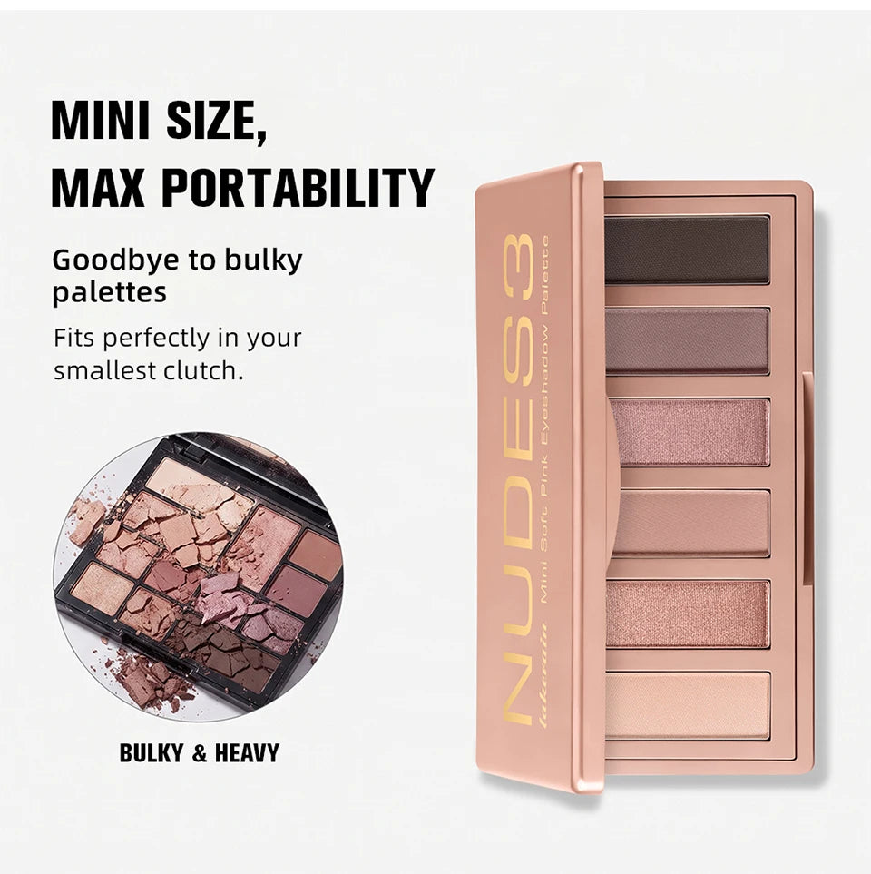 Eyeshadow Palette Long-Lasting Eye Makeup Rich Pigment Neutral Shades Blendable Color Matte Nudes Eyeshadow Palette Woman Makeup