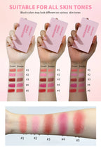 Cream&Powder Blush Palette Natural Long-lasting High Pigment  Blush Makeup Contour Powder Beauty Peach Pink Korean Makeup Blush