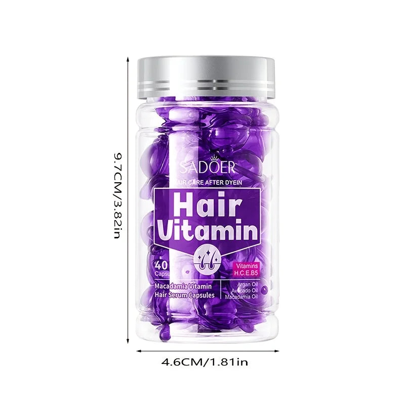 40/80/120pcs vitamin hair care essence capsules,containing almond oil,tea seed oil,no-rinse conditioner,hair care essential oil