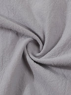 Autumn men's clothing 2025 new item men's solid color cotton and linen shirt stand up collar cardigan long sleeved casual busine