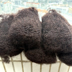 10-16Inch Natural 4C Afro Kinky Curly Bulk Human Hair Extensions No Weft Brazilian Remy Bulk for Locs Braiding Hair