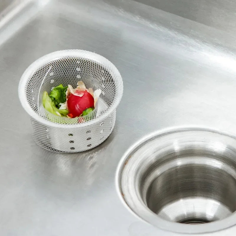 Disposable Sink Filter Mesh Bags Anti-blocking Garbage Bag Nets Disposable Floor Drain Mesh Bag Kitchen Accessories VIE LENTE