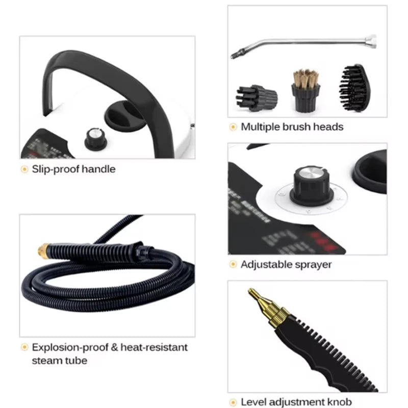 High temperature steam washer, jet washer, kitchen range hood, air conditioner, car washer, household appliances. EU/US Plug